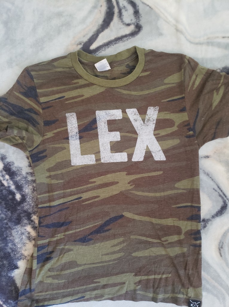 Womens Camo Lexington Ky Graphic Tee Green Small
